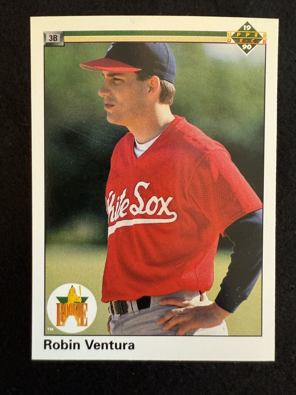 1990 Upper Deck Robin Ventura (#21) NM Rookie Card, White Sox/Mets ^GRUMPYBUCK^