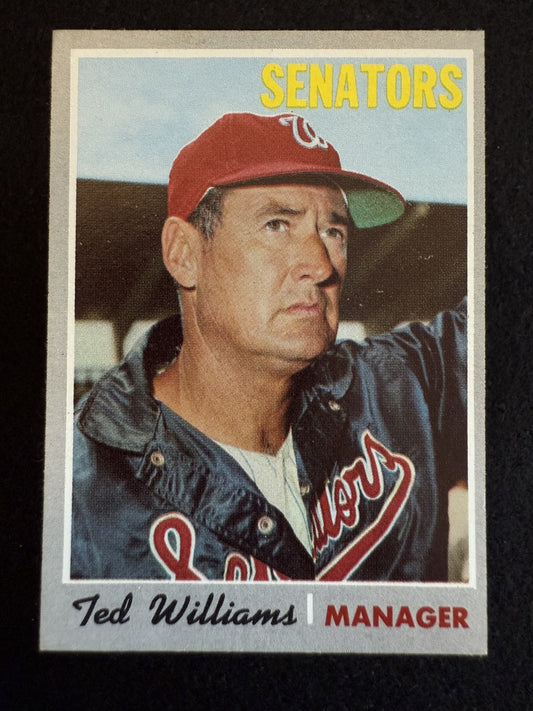 1970 Topps Ted Williams (#211) EX HOFer, Senators Manager Card ^GRUMPYBUCK^