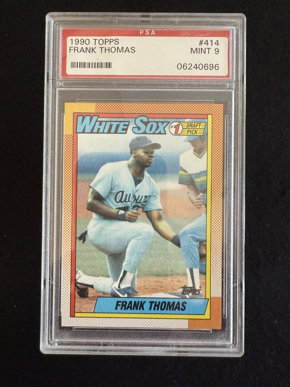1990 Topps Frank Thomas (#414) PSA 9 Rookie Card, Big Hurt, HOFer ^GRUMPYBUCK^
