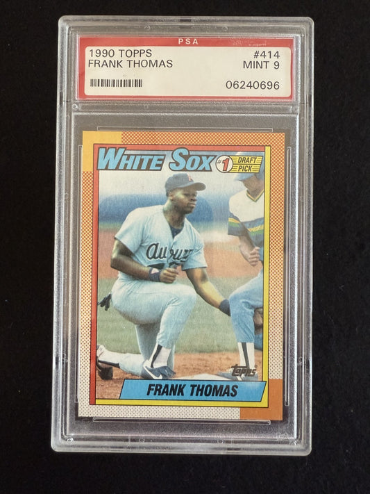 1990 Topps Frank Thomas (#414) PSA 9 Rookie Card, Big Hurt, HOFer ^GRUMPYBUCK^