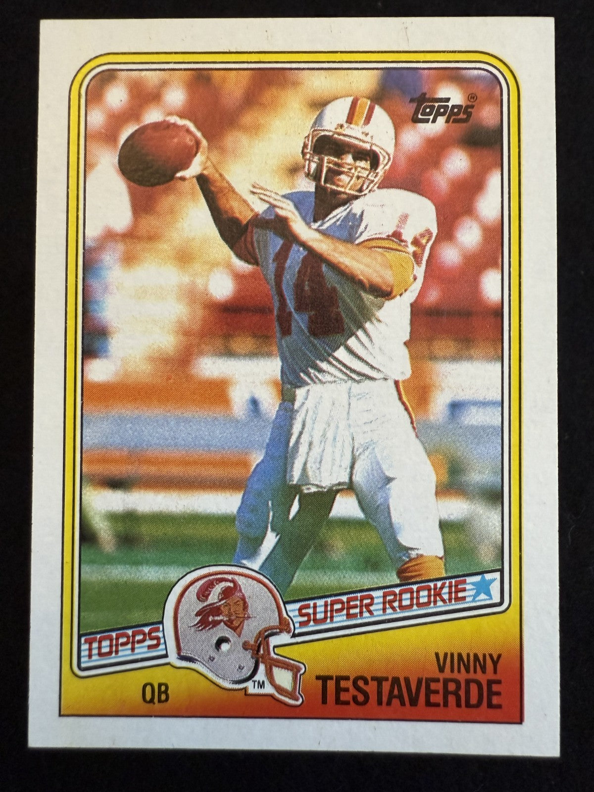 1988 Topps Vinny Testaverde (#352) NM Rookie Card, Heisman Winner ^GRUMPYBUCK^
