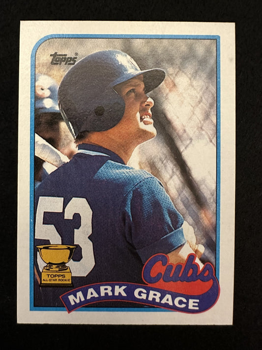 1989 Topps Mark Grace (#465) NM Cubs Favorite, Smooth Hitter ^GRUMPYBUCK^