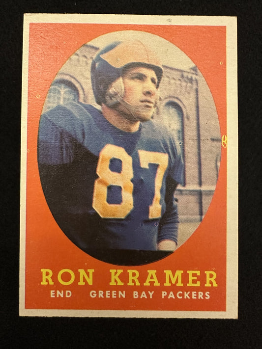 1958 Topps Ron Kramer (#58) EX Rookie Card, NFL Champion ^GRUMPYBUCK^