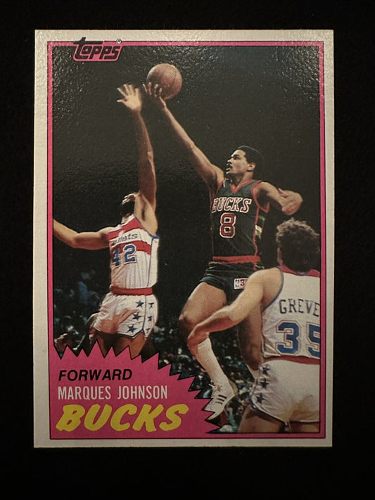 1981–82 Topps Marques Johnson (#24) NM All Star ^GRUMPYBUCK^