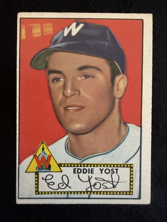 1952 Topps Eddie Yost (#123) Very Good Condition, Great Color! ^GRUMPYBUCK^