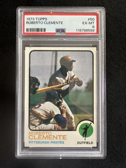 1973 Topps Roberto Clemente (#50) PSA 6 HOFer Final Card ^GRUMPYBUCK^