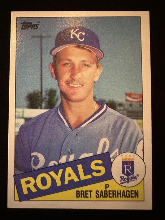 1985 Topps Bret Saberhagen (#23) NM Rookie Card, Cy Young ^GRUMPYBUCK^