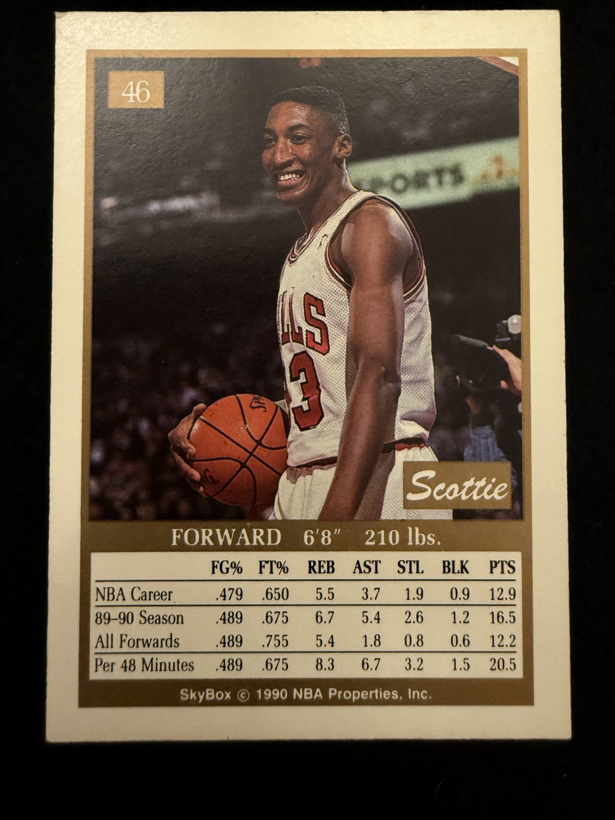 1990-91 SkyBox Scottie Pippen (#46) EX HOFer, NBA Champ ^GRUMPYBUCK^
