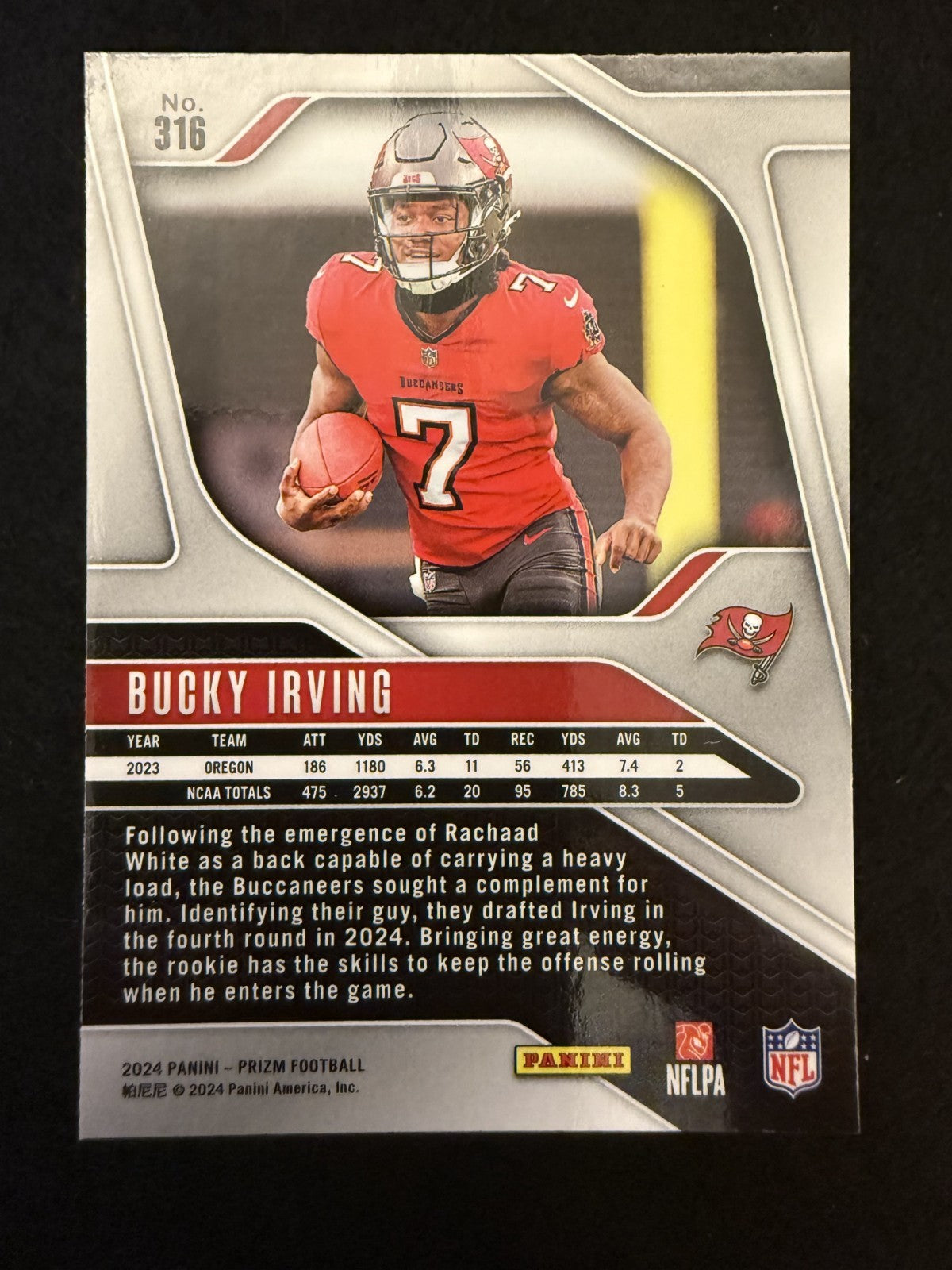 2024 Prizm Bucky Irving (#316) MINT Silver Prizm Rookie Card ^GRUMPYBUCK^