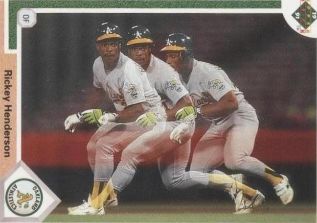 1991 Upper Deck Rickey Henderson (#444) NM HOFer, Stolen Base King ^GRUMPYBUCK^