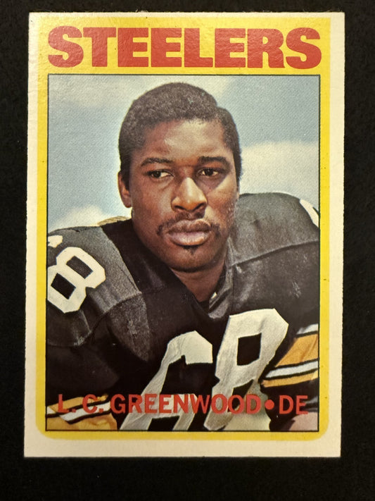 1972 Topps L.C. Greenwood (#101) EX Steeler Great, Rookie Card ^GRUMPYBUCK^
