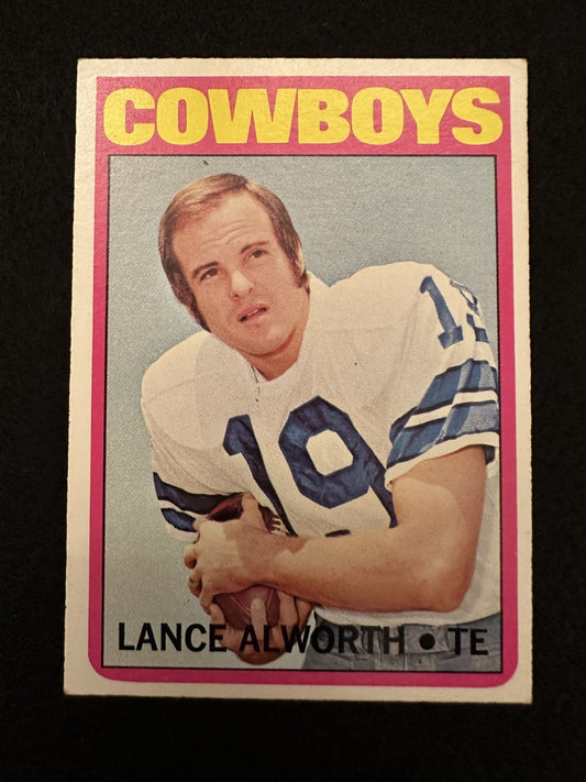 1972 Topps Lance Alworth (#248) EX HOFer, Chargers/Cowboys Star ^GRUMPYBUCK^