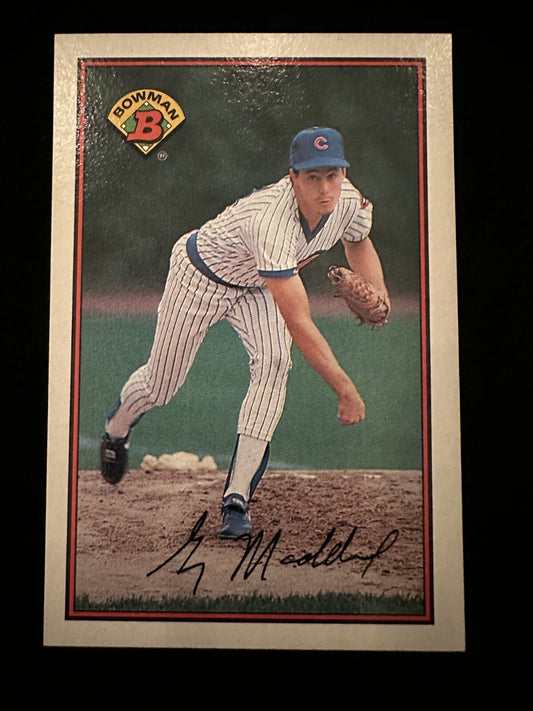 1989 Bowman Greg Maddux (#284) NM HOFer, Cubs Ace in His Prime ^GRUMPYBUCK^