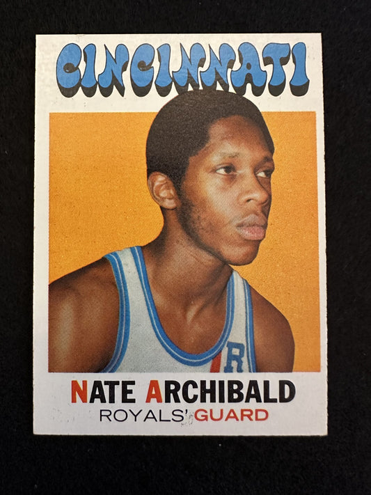 1971–72 Topps Nate “Tiny” Archibald (#29) NM HOFer, Rookie Card ^GRUMPYBUC
