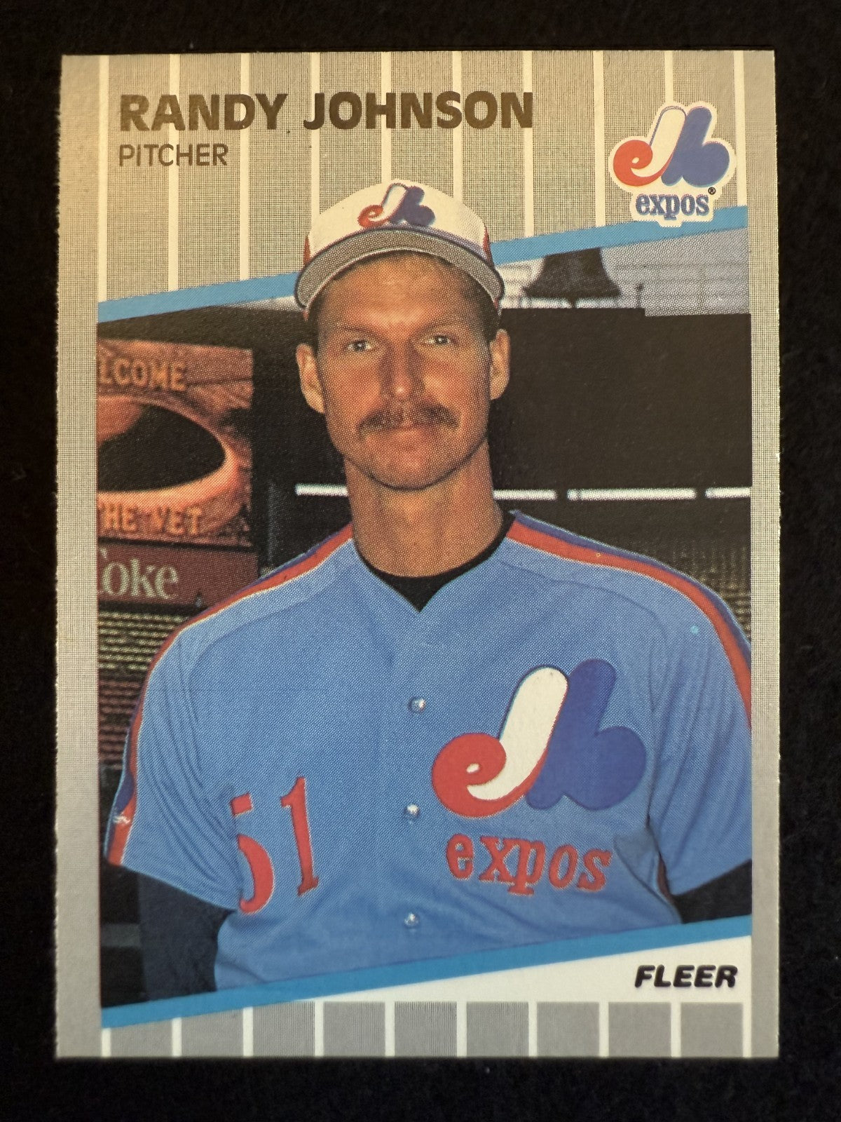 1989 Fleer Randy Johnson (#381) NM Rookie Card, Big Unit ^GRUMPYBUCK^