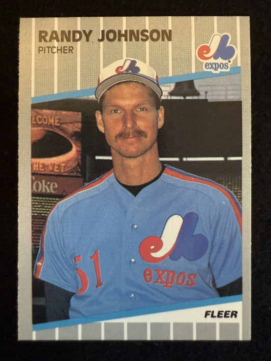 1989 Fleer Randy Johnson (#381) NM Rookie Card, Big Unit ^GRUMPYBUCK^
