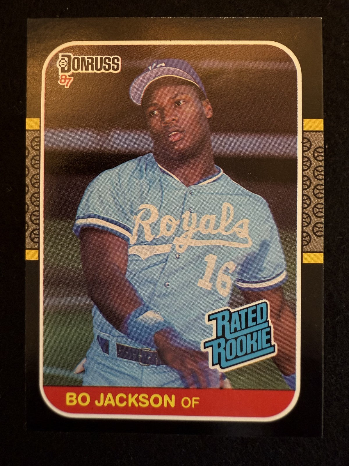 1987 Donruss Rated Rookie Bo Jackson (#35) NM Rookie Card ^GRUMPYBUCK^
