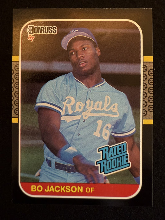 1987 Donruss Rated Rookie Bo Jackson (#35) NM Rookie Card ^GRUMPYBUCK^