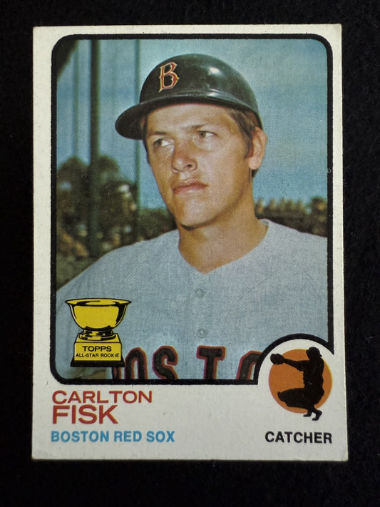1973 Topps Carlton Fisk (#193) EX HOFer, Red Sox Catcher ^GRUMPYBUCK^