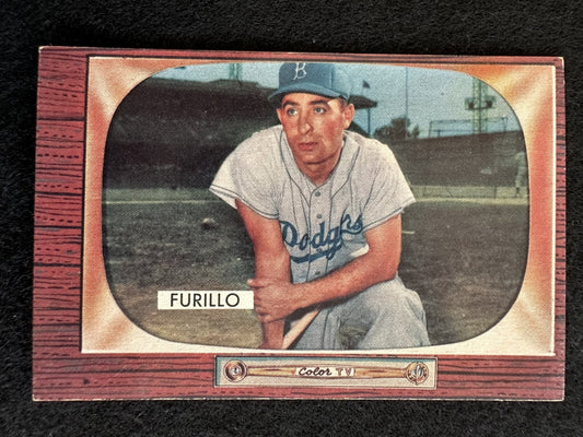 1955 Bowman Carl Furillo (#169) EX All-Star OF, Dodgers Champ ^GRUMPYBUCK^
