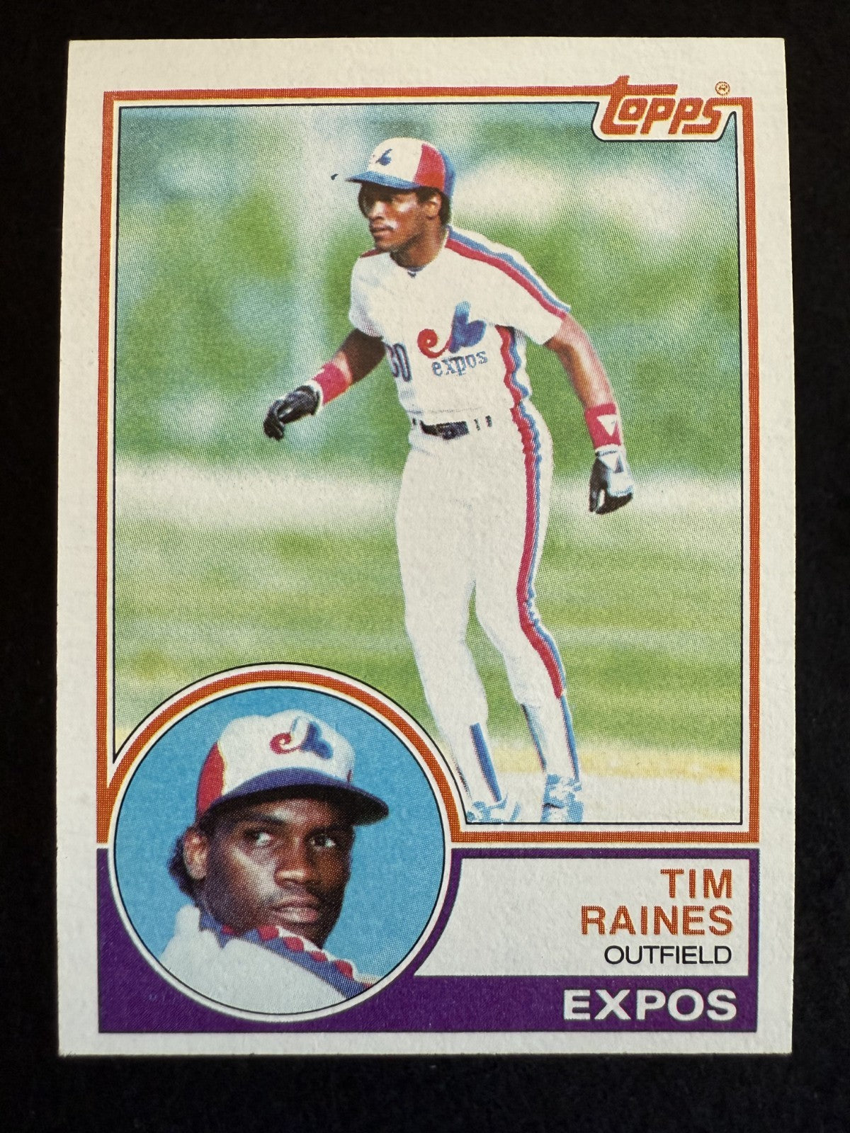 1983 Topps Tim Raines (#595) NM Stolen Base Threat, Expos Great ^GRUMPYBUCK^