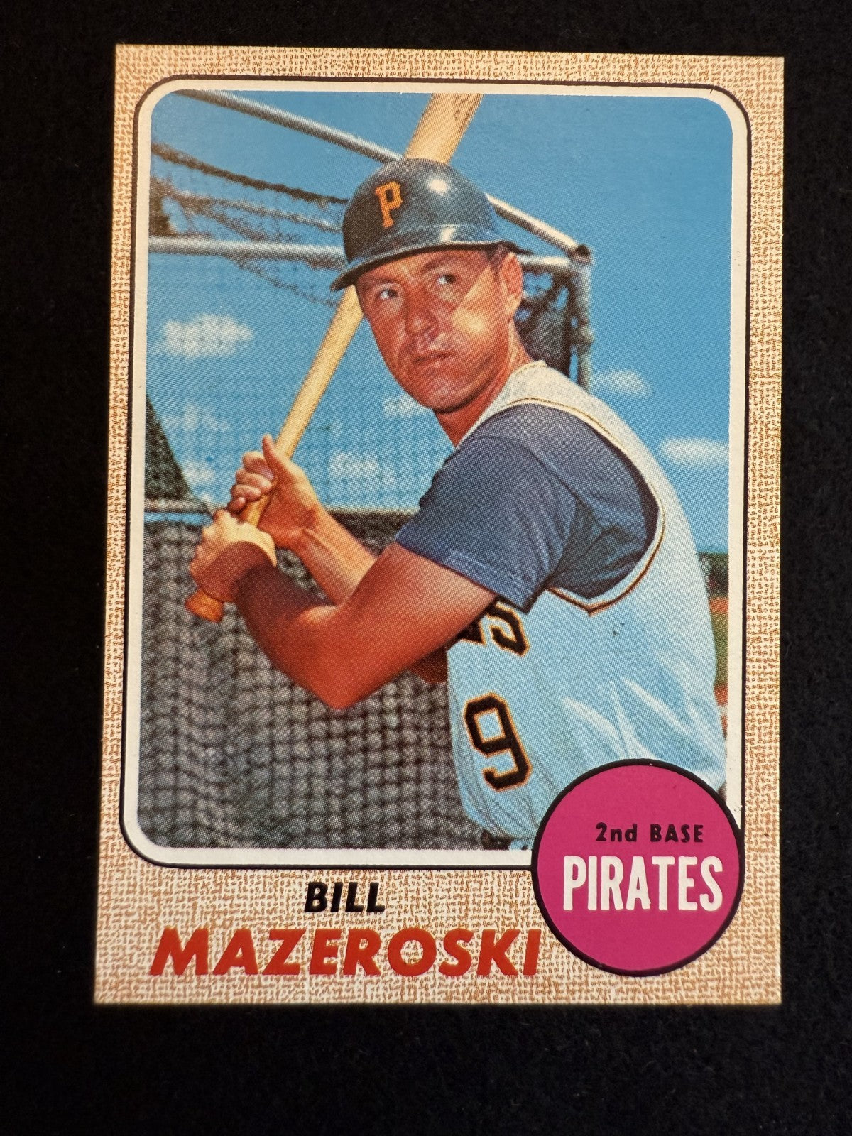 1968 Topps Bill Mazeroski (#390) EX HOFer, Pirates Great ^GRUMPYBUCK^