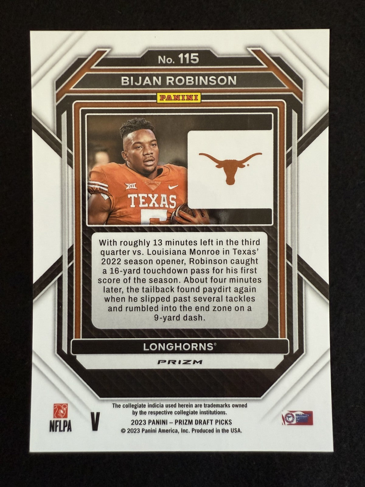 2023 Panini Prizm Bijan Robinson (#115) NM Silver, Rookie Card ^GRUMPYBUCK^