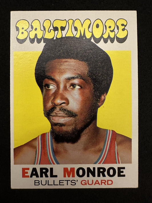 1971–72 Topps Earl Monroe (#130) EX HOFer, Knicks/Bullets Star ^GRUMPYBUCK^