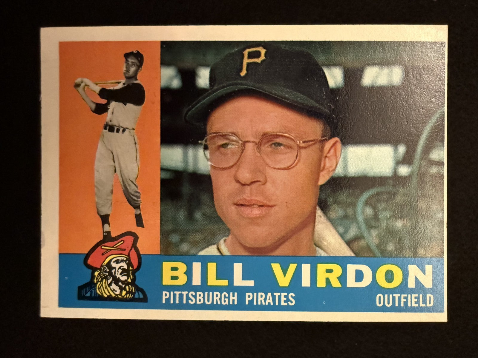 1960 Topps Bill Virdon (#496) EX Pirates Great, WS Champ ^GRUMPYBUCK^