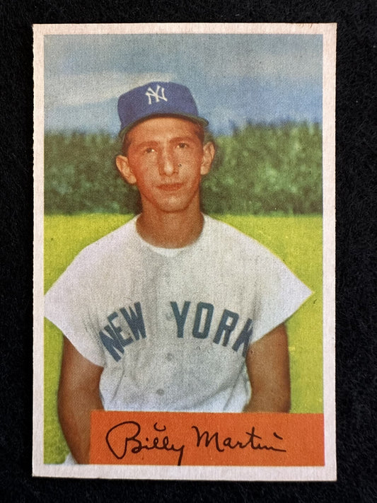 1954 Bowman Billy Martin (#145) NM Yankees Sparkplug ^GRUMPYBUCK^