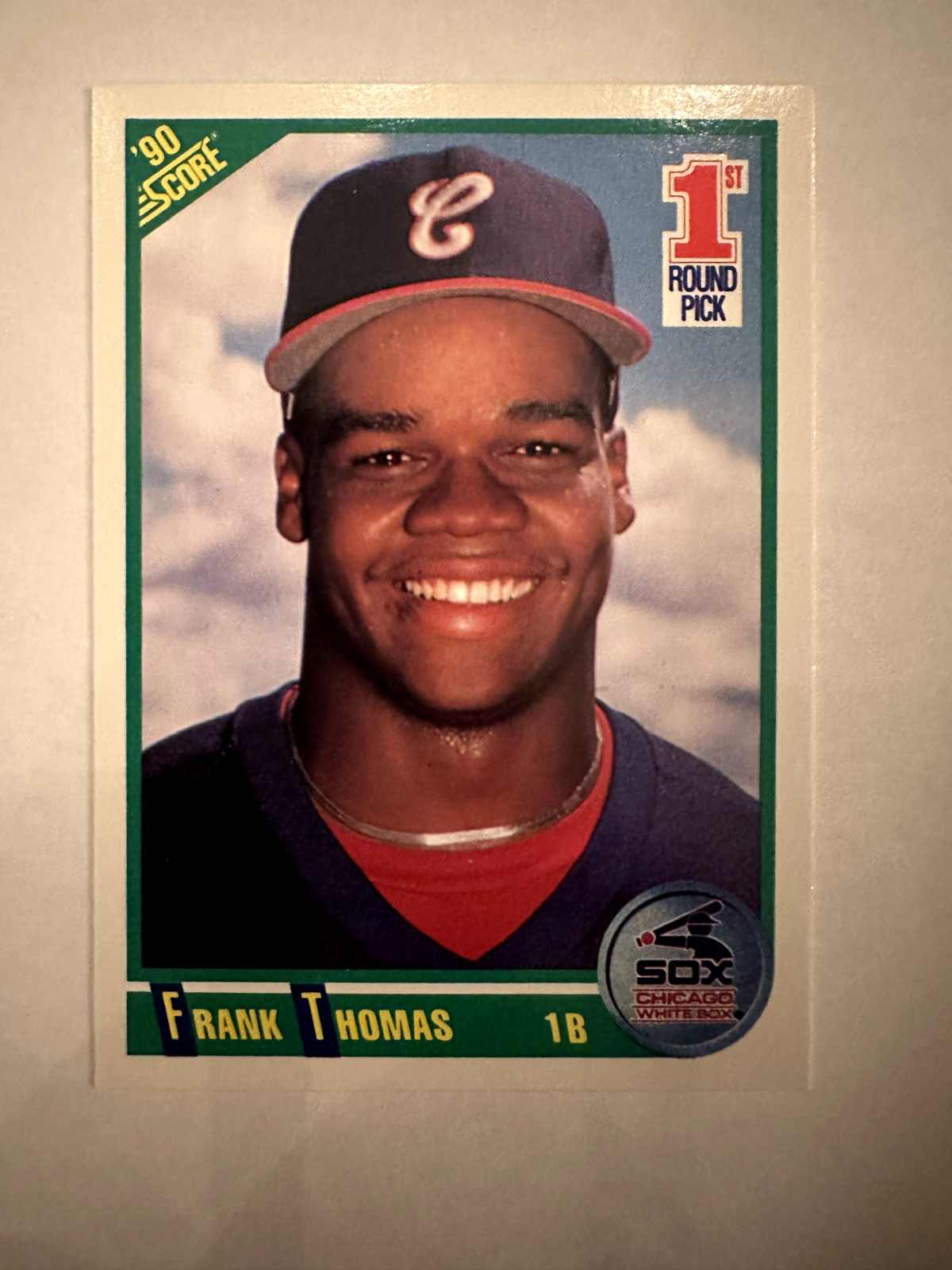 1990 Score Frank Thomas 1st Round Pick Rookie Card – Hall of Fame Beginnings