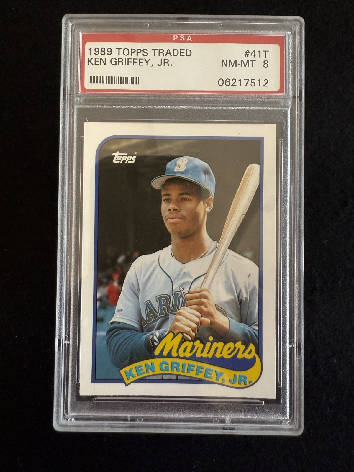 1989 Topps Traded Ken Griffey Jr (#41T) PSA 8 Rookie Card, The Kid ^GRUMPYBUCK^