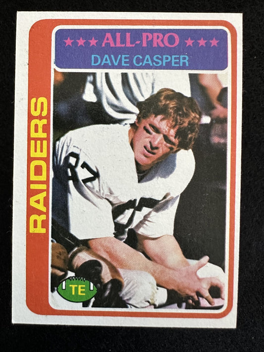 1978 Topps Dave Casper (#50) NM HOFer, SB Champ ^GRUMPYBUCK^