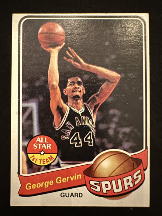 1979–80 Topps Geroge Gervin (#1) NM HOFer, Scoring Machine ^GRUMPYBUCK^