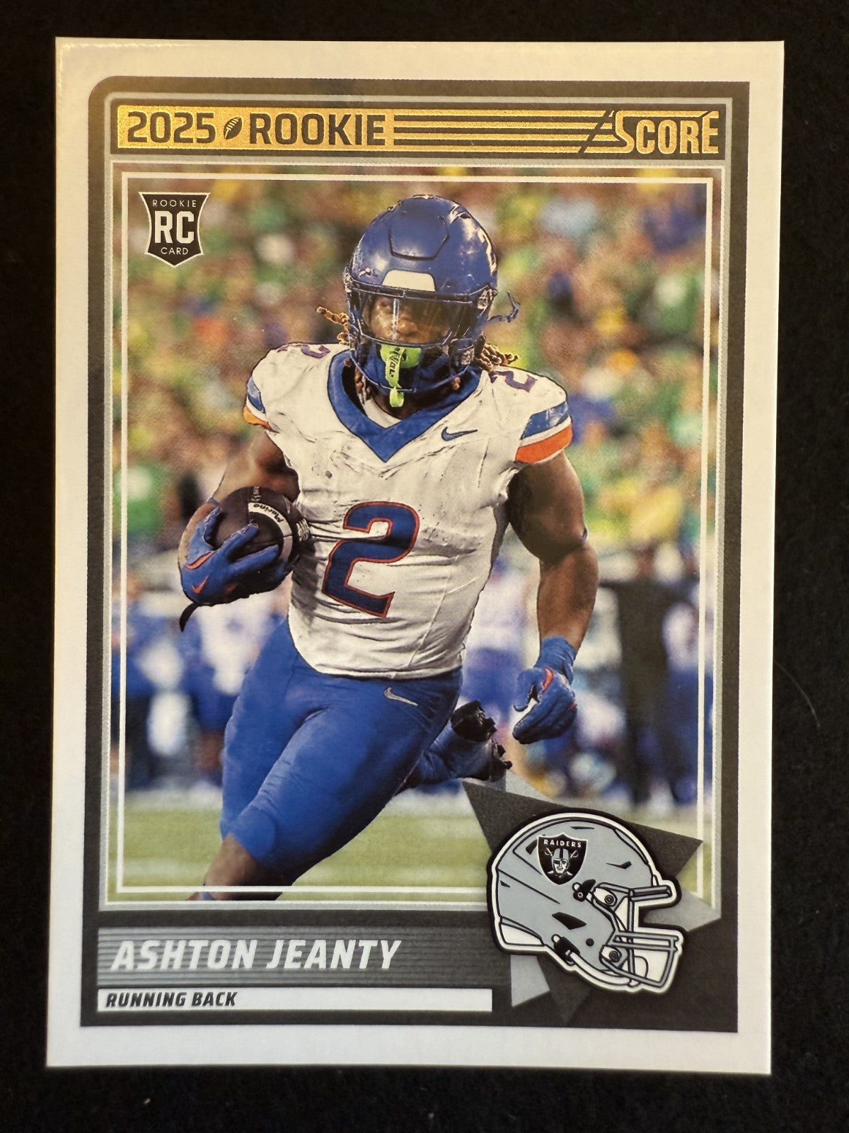 2025 Score Ashton Jeanty (#14) Rookie Card, Raiders Sensation ^GRUMPYBUCK^