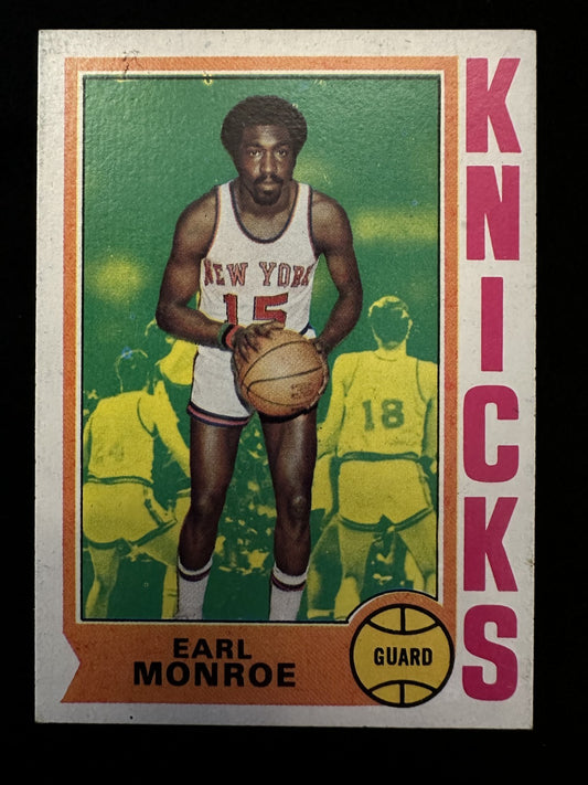 1974-75 Topps Earl Monroe (#25) EX HOFer, Knicks Icon ^GRUMPYBUCK^