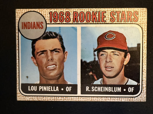 1968 Topps Lou Piniella, Scheinblum (#16) EX Rookie Card ^GRUMPYBUCK^