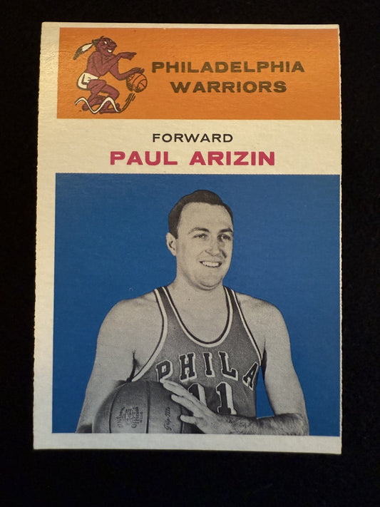 1961-62 Fleer Paul Arizin (#2) EX HOFer, Warriors Scoring Star ^GRUMPYBUCK^