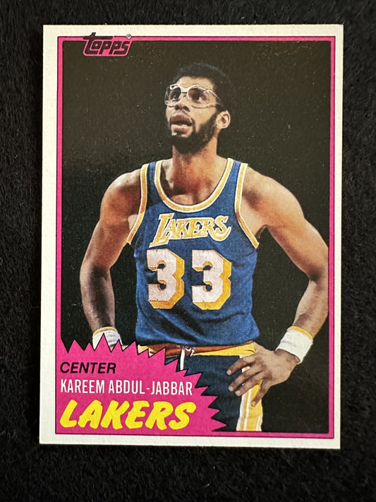 1981–82 Topps Kareem Abdul-Jabbar (#20) NM HOFer, Lakers Legend ^GRUMPYBUCK^