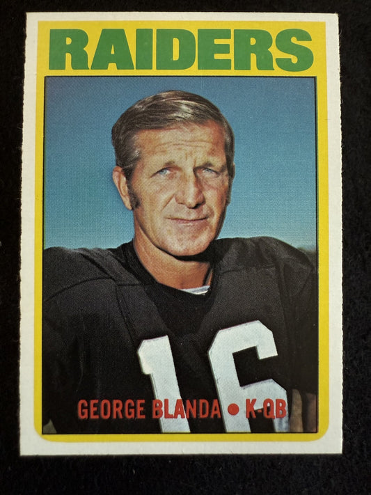 1972 Topps George Blanda (#235) EX HOFer Oilers/Raiders Great ^GRUMPYBUCK^