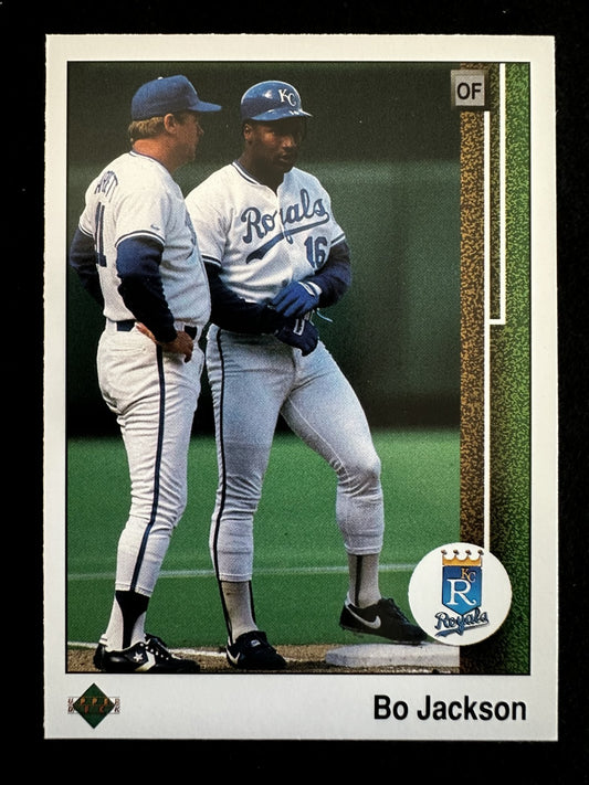 1989 Upper Deck Bo Jackson (#221) NM Two-Sport Icon, Royals Star ^GRUMPYBUCK^