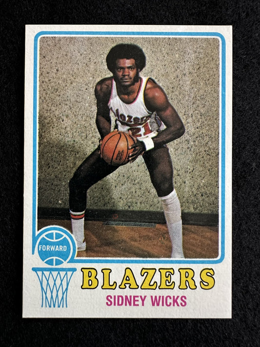 1973–74 Topps Sidney Wicks (#160) NM NBA All-Star, Blazers Standout ^GRUMPYBUCK^
