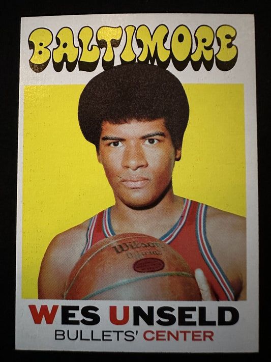 1971–72 Topps Wes Unseld (#95) NM HOFers, NBA Champ, MVP, ROY ^GRUMPYBUCK^
