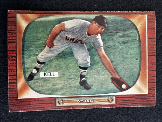 1955 Bowman George Kell (#213) EX HOFer, Tigers/Red Sox ^GRUMPYBUCK^