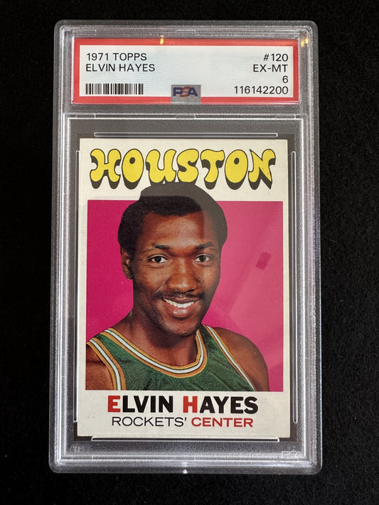 1971-72 Topps Elvin Hayes (#120) PSA 6 HOFer, Scoring Machine ^GRUMPYBUCK^