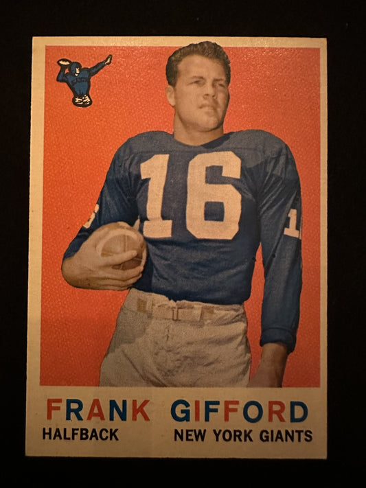 1959 Topps Frank Gifford (#20) NM HOFer, NFL Champ ^GRUMPYBUCK^