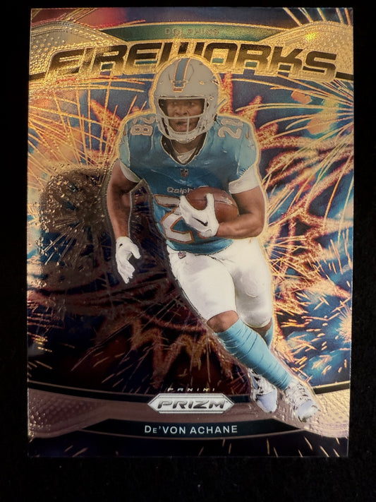 2024 Prizm De’Von Achane (#12) MINT Fireworks Silver ^GRUMPYBUCK^