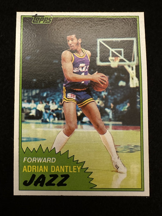 1981-82 Topps Adrian Dantley (#40) NM HOFer, Scorer, Jazz Star ^GRUMPYBUCK^