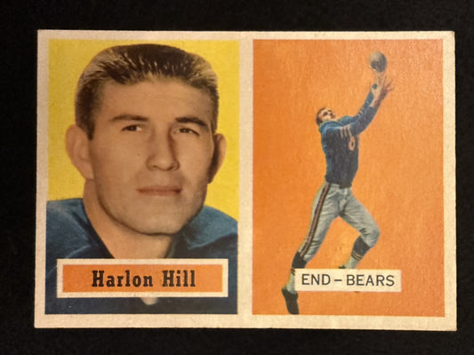 1957 Topps Harlon Hill (#67) EX Bears Star WR, 1950s Deep Threat ^GRUMPYBUCK^