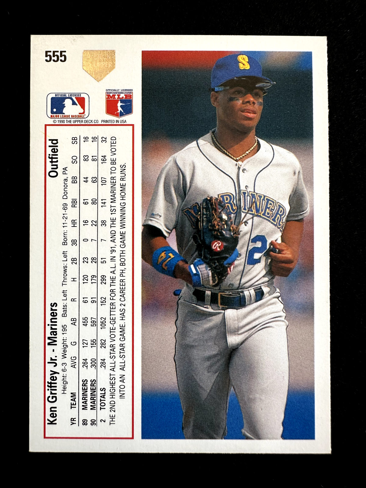 1991 Upper Deck Ken Griffey Jr. (#555) NM Future HOFer in Year 3 ^GRUMPYBUCK^